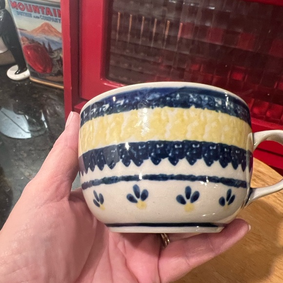 Hand Painted Polish Cup/Mug AS IS CONDITION - Picture 8 of 12